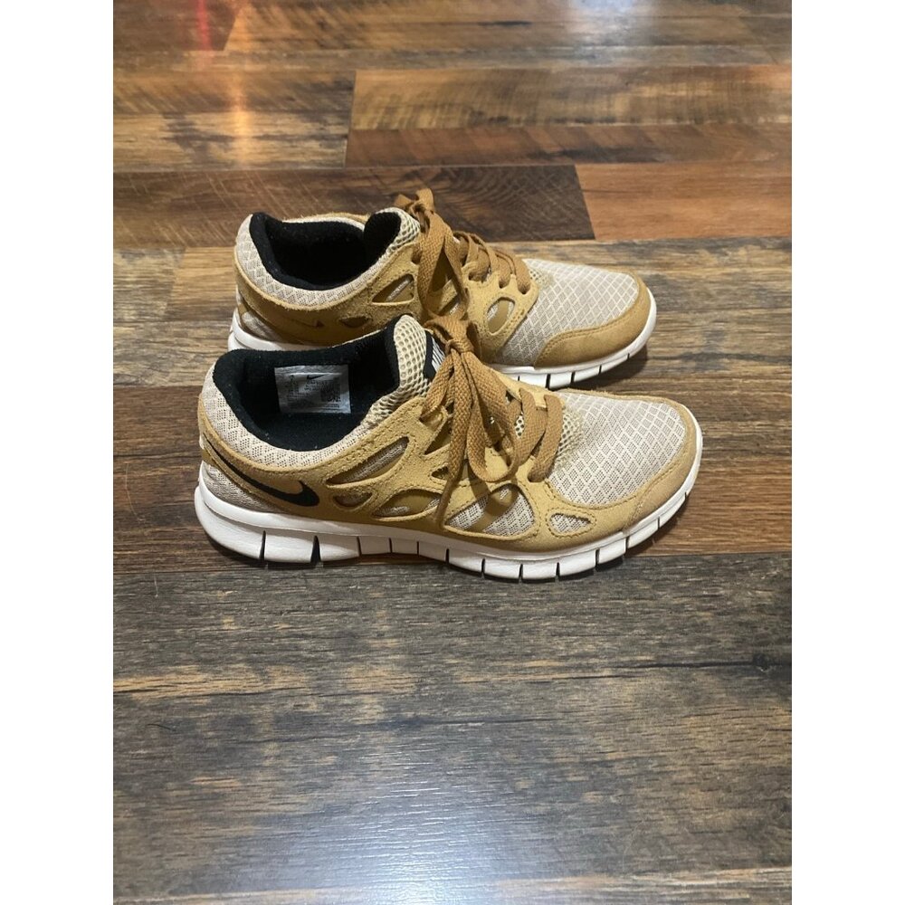 Nike Women's FREE RUN 2.0 Sneakers, Rattan/Black-Wheat-Twine